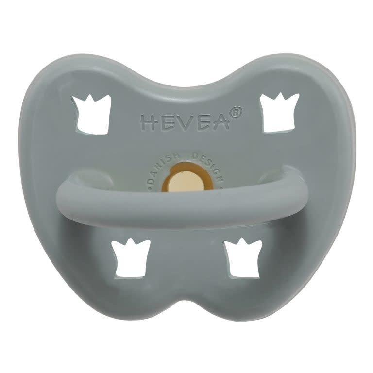 Hevea Hevea - Colour Pacifier - Round - Gorgeous Grey - 3 to 36 months