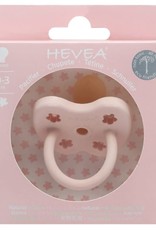 Hevea Hevea - Colour Pacifier - Round - Powder Pink - 0 to 3 months