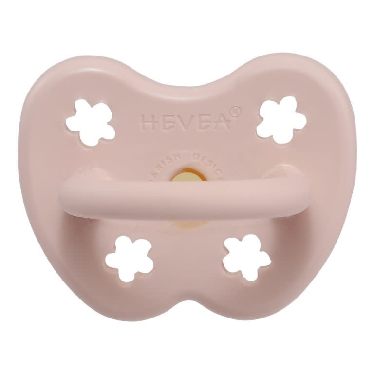 Hevea Hevea - Colour Pacifier - Orthodontic - Powder Pink - 0 to 3 months