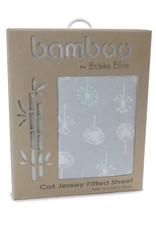 Bubba Blue Bubba Blue Mint Meadow Bamboo Jersey Cot Fitted Sheet