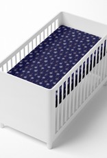 Bubba Blue Bubba Blue Night Sky Jersey Cot Fitted Sheet