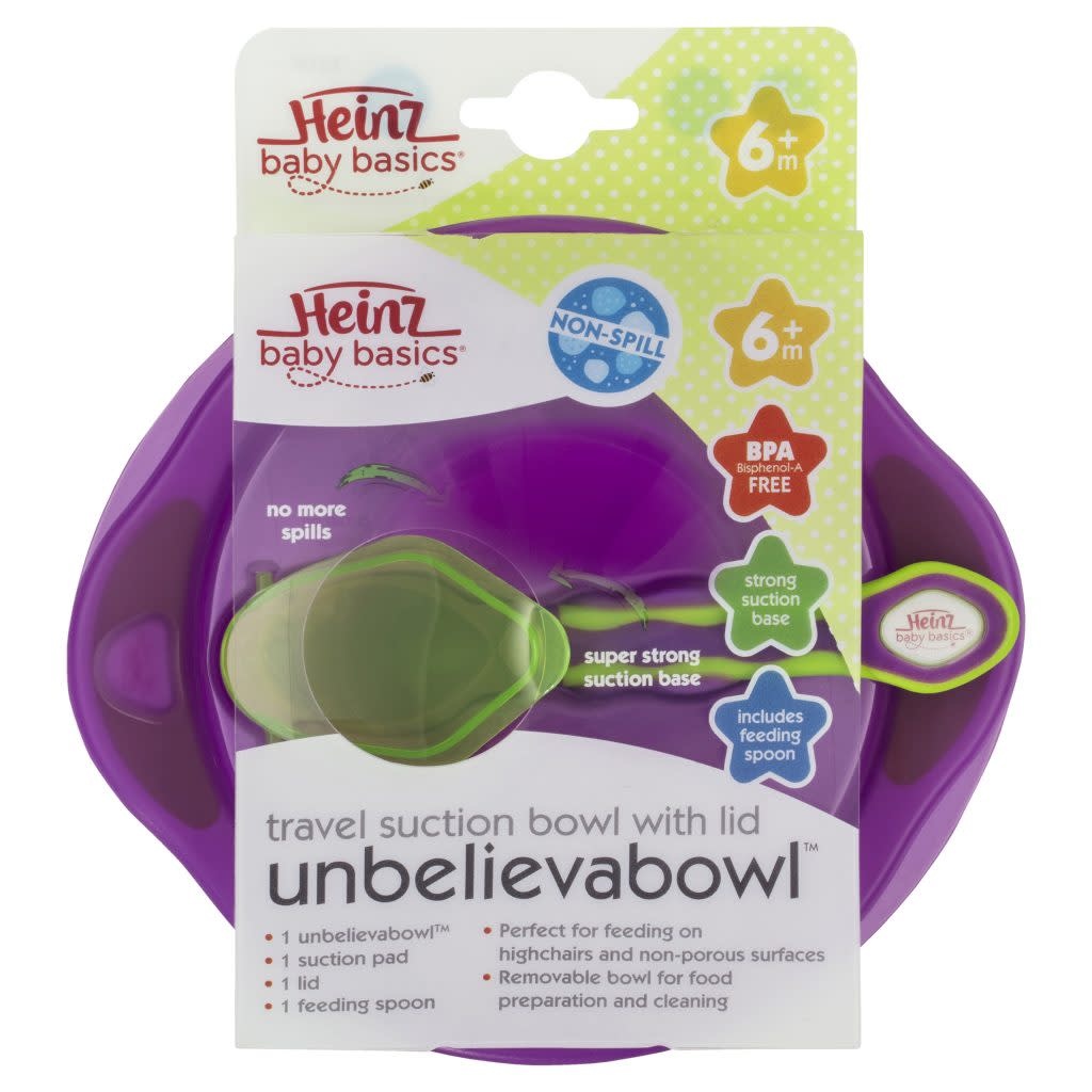 Heinz Baby Basics Heinz BB Unbelievabowl Suction Bowl with lid & spoon