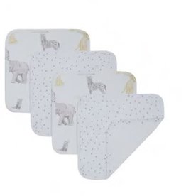 Living Textiles Living Textiles Savanna 4pk Wash Cloths