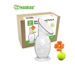 Haakaa Haakaa 150ml Generation 2 Silicone Breast Pump & Orange Flower Stopper Gift Box