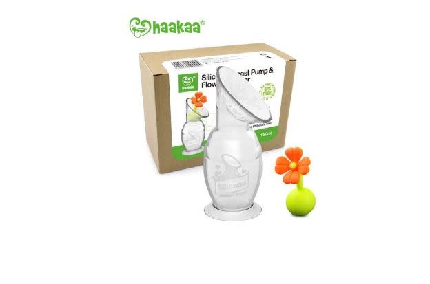Haakaa Haakaa 150ml Generation 2 Silicone Breast Pump & Orange Flower Stopper Gift Box