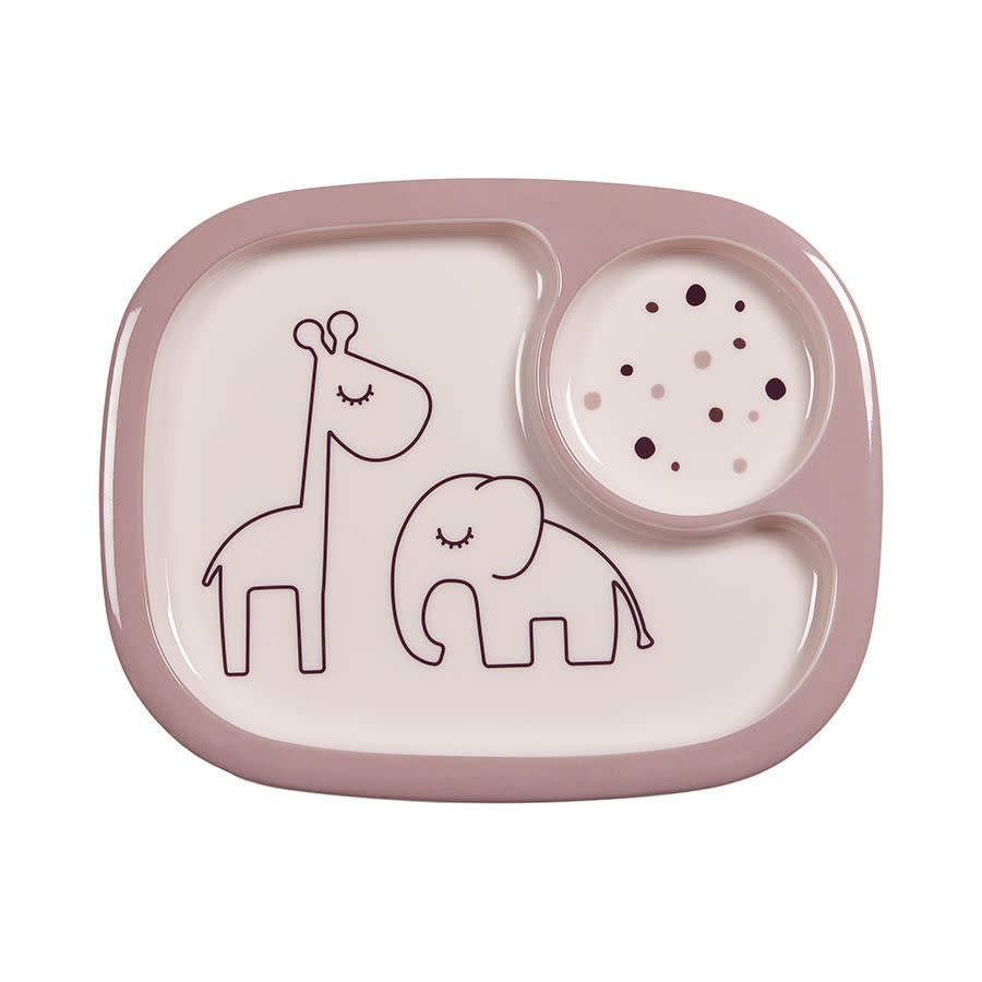 Done By Deer Done By Deer Yummy mini Compartment Plate Dreamy Dots
