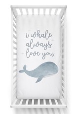 Lolli Living Lolli Living Fitted sheet - Whale Love You