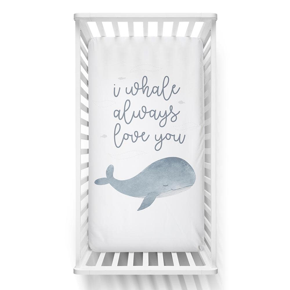 Lolli Living Lolli Living Fitted sheet - Whale Love You