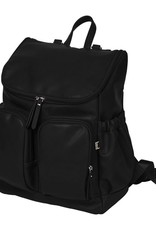 OiOi OiOi Vegan Leather Nappy Backpack - Black