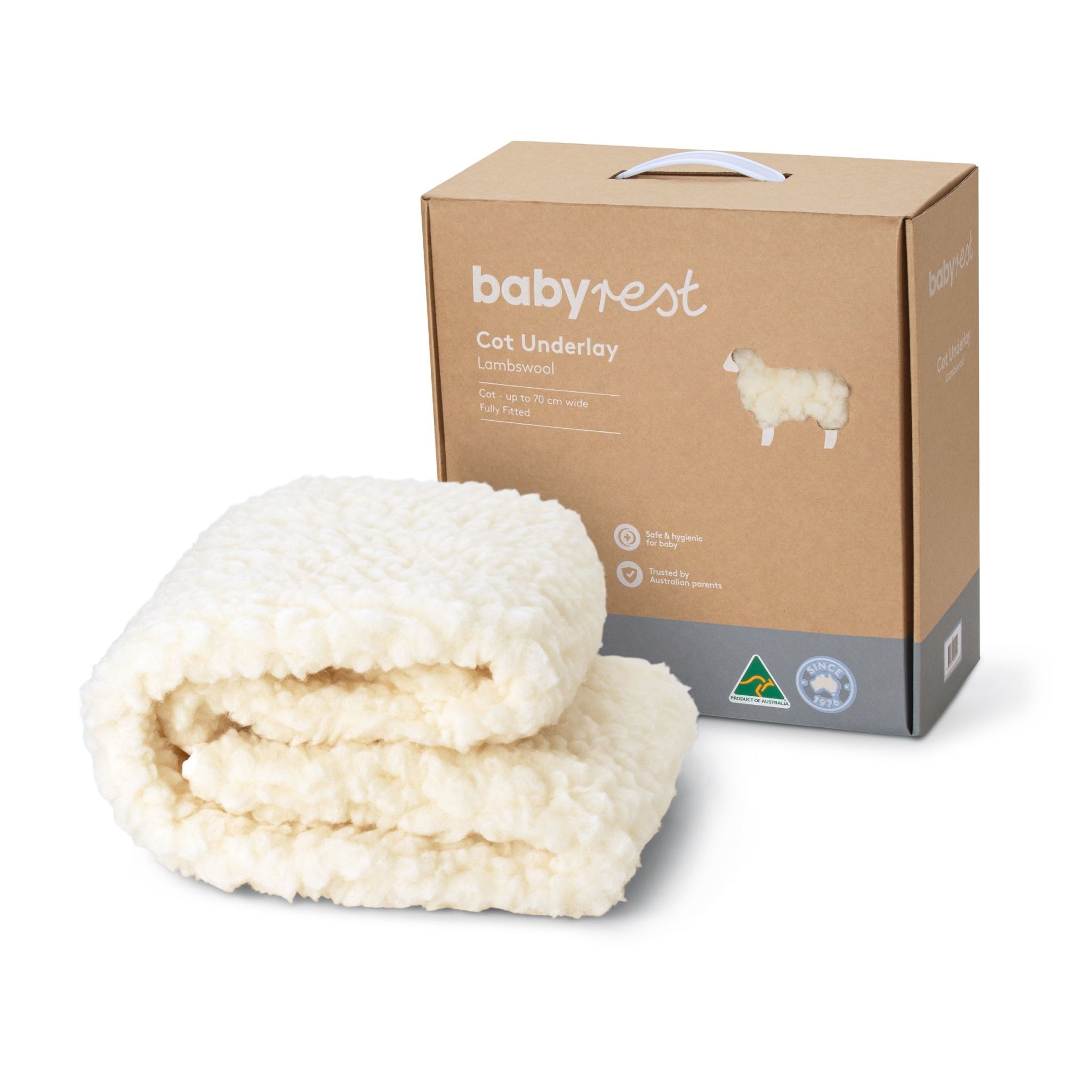 BabyRest Babyrest Lambswool Portacot Underlay Strap Fitting