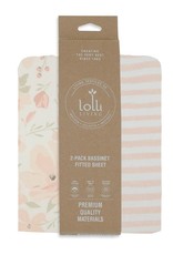 Lolli Living Lolli Living 2pk Bassinet Fitted Sheet - Meadow