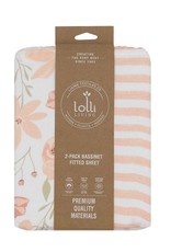 Lolli Living Lolli Living 2pk Bassinet Fitted Sheet - Meadow