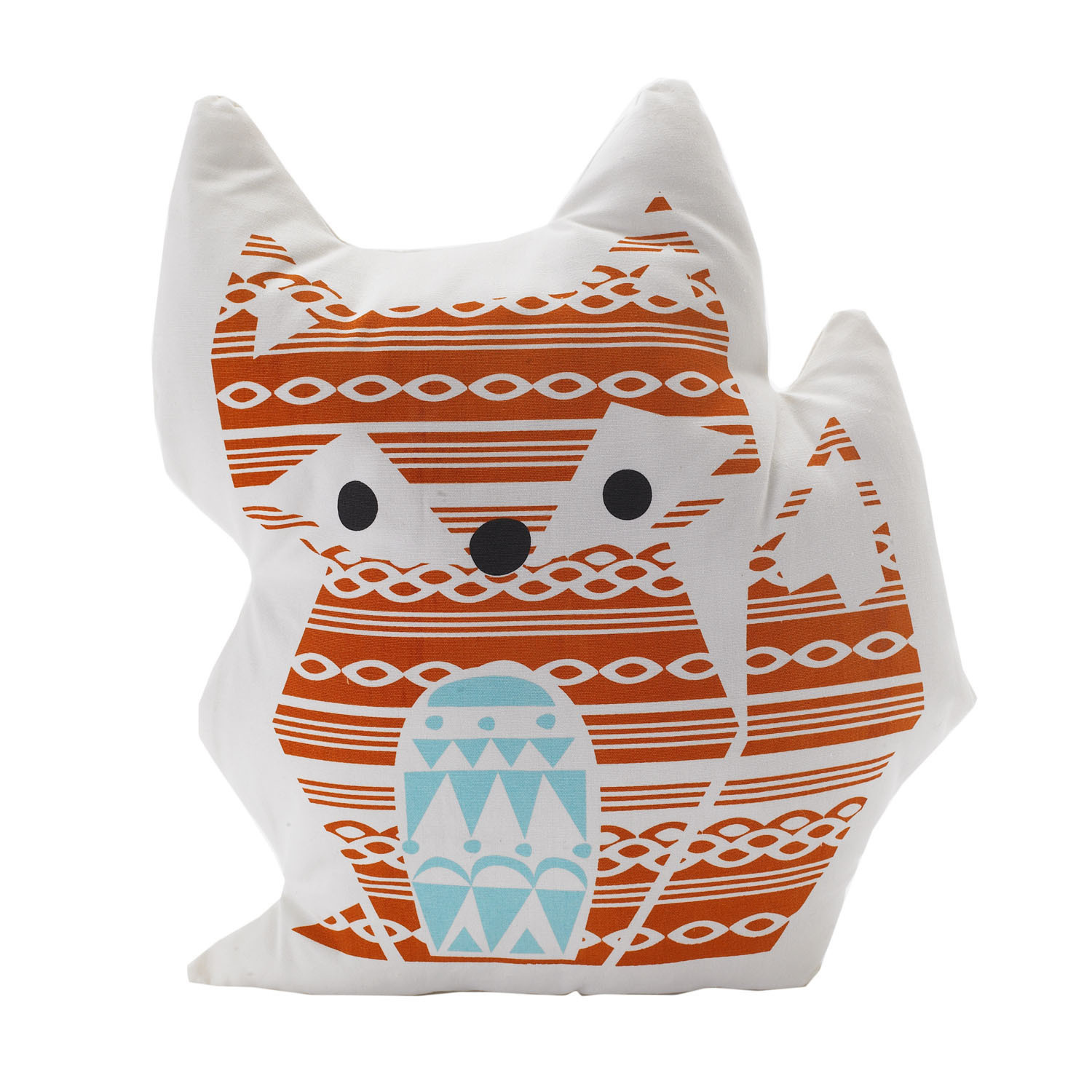 Lolli Living Lolli Living Knitted character cushion - Fox/Woods