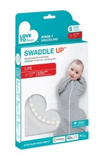 Love To Dream Love To Dream Cotton Swaddle UP Lite 0.2 Tog Grey