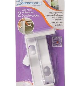 Dreambaby Dreambaby Adhesive Double Lock 2 Pack Dreambaby Dreambaby Adhesive Double Lock 2 Pack
