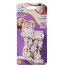 Dreambaby Dreambaby Push Down Catches 4 Pack