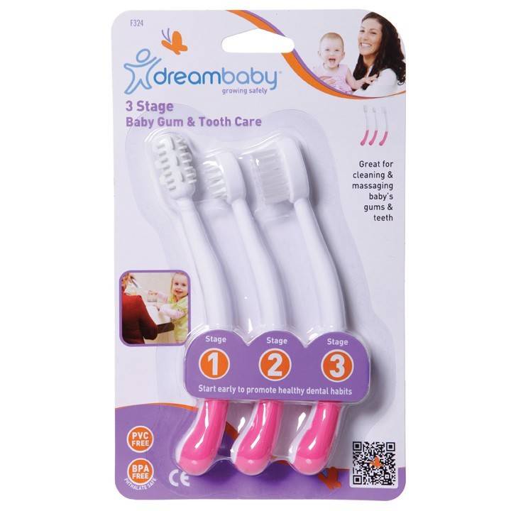 Dreambaby DreamBaby Toothbrush Set 3 Stage