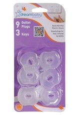 Dreambaby Dreambaby Keyed Outlet Plugs 9 Plugs - 3 Keys