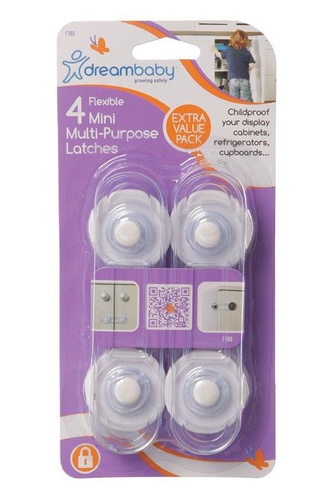 Dreambaby Dreambaby Mini Multi-Purpose Latches 4 Pack
