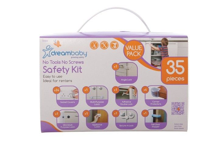Dreambaby Dreambaby No Screws, No Tools Safety Kit 35Pc