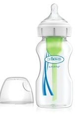 Dr Browns Dr Brown’s Wide Neck Feeding Bottle Options+ with Level 1 Teat, 1-Pack