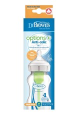 Dr Browns Dr Brown’s Wide Neck Feeding Bottle Options+ with Level 1 Teat, 1-Pack