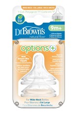 Dr Browns Dr Brown's Wide-Neck Options+ Teat, 2-Pack