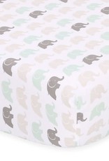 Little Haven Little Haven Multi Elephant Cot Fitted Sheet