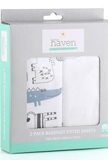 Little Haven Little Haven Safari 2Pk Bassinet Sheets