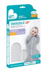 Love To Dream Love To Dream Swaddle UP™ Bamboo Original 1.0 Tog Grey- Wave Dot