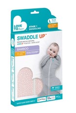 Love To Dream Love To Dream Swaddle UP™ Bamboo Original 1.0 Tog Pink - Wave Dot