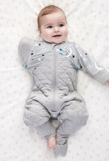 Love To Dream Love To Dream Swaddle UP™ Transition Suit Extra Warm 3.5T Grey - Moon & Stars