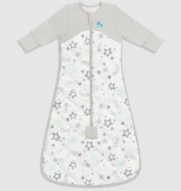 Love To Dream Love To Dream Sleep Bag with Organic Cotton and Australian Merino Wool 3.5 TOG - Mint Stars