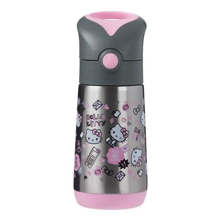 B.Box b.box Hello Kitty insulated drink bottle get social - pink/grey