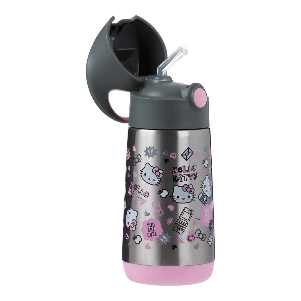 B.Box b.box Hello Kitty insulated drink bottle get social - pink/grey