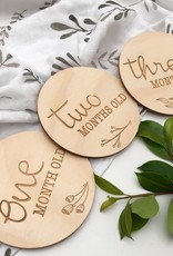 OneChewThree OneChewThree Baby Milestone Plaques - Designer Series (various design)