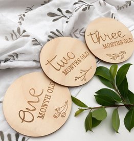 OneChewThree OneChewThree Baby Milestone Plaques - Designer Series (various design)
