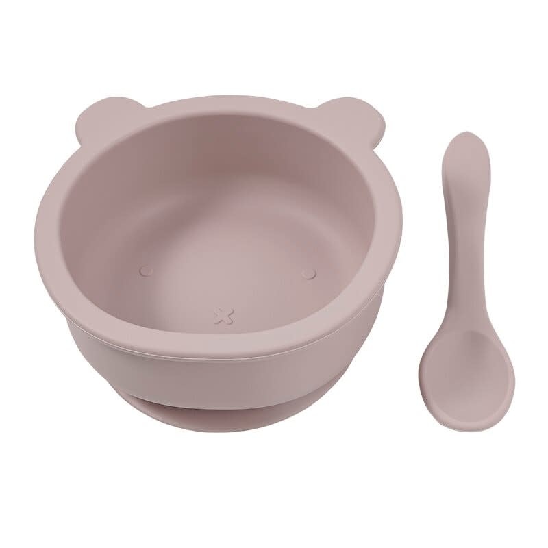 Becalm Baby Becalm Baby Silicone Bear Suction Bowl and Spoon Set
