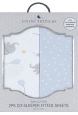 Living Textiles Living Textiles 2-pack Jersey Co-sleeper/Cradle Fitted Sheet - Mason/Confetti