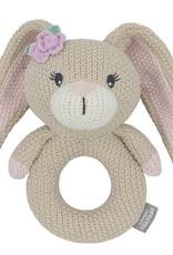 Living Textiles Living Textiles Whimsical Knitted Ring Rattle - Amelia the Bunny