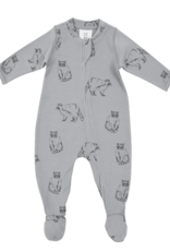 Babu Babu Interlock Organic Cotton All-in-One -Raccoon