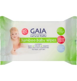 Gaia Gaia Bamboo Baby Wipes 20pk