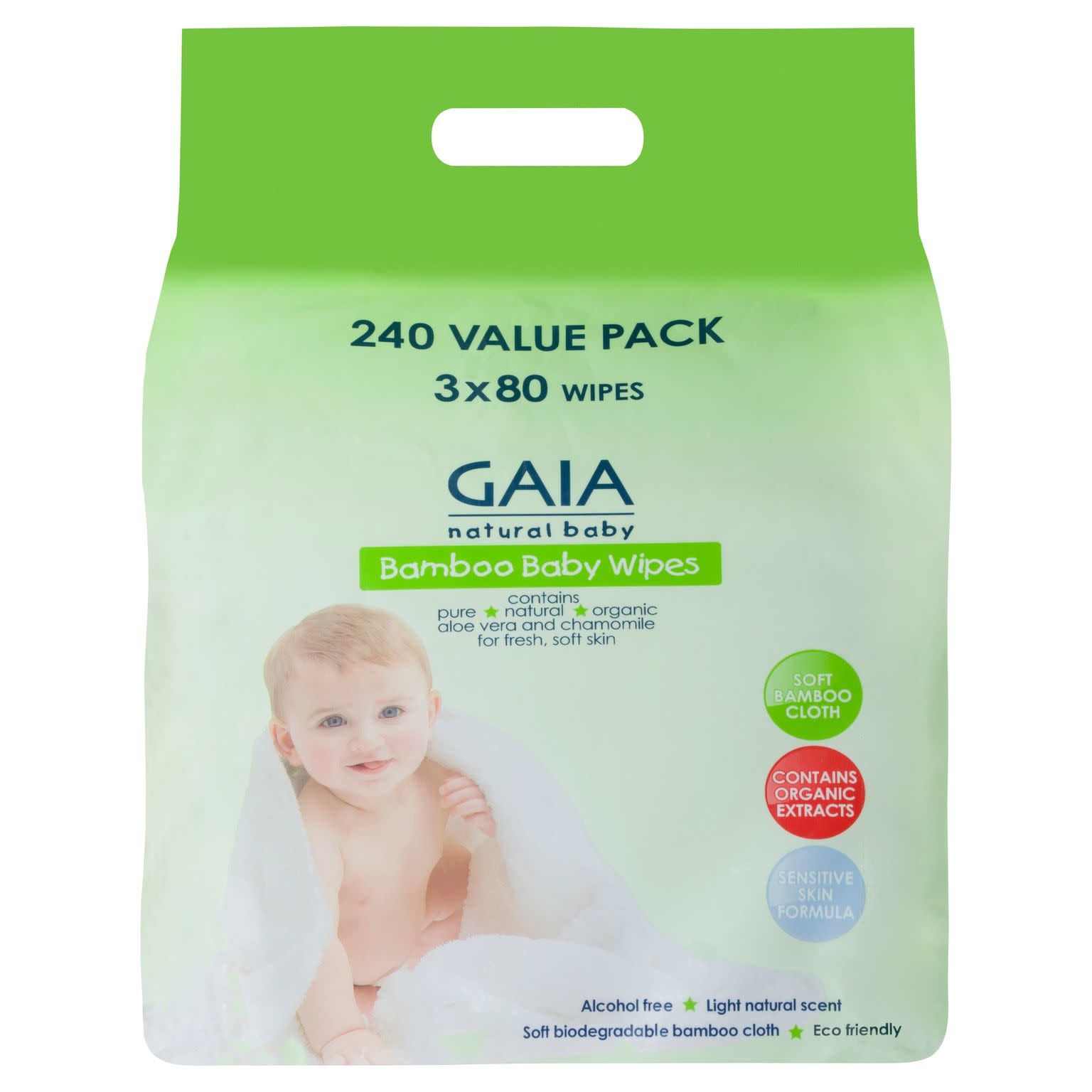 Gaia Gaia Bamboo Baby Wipes 240pk