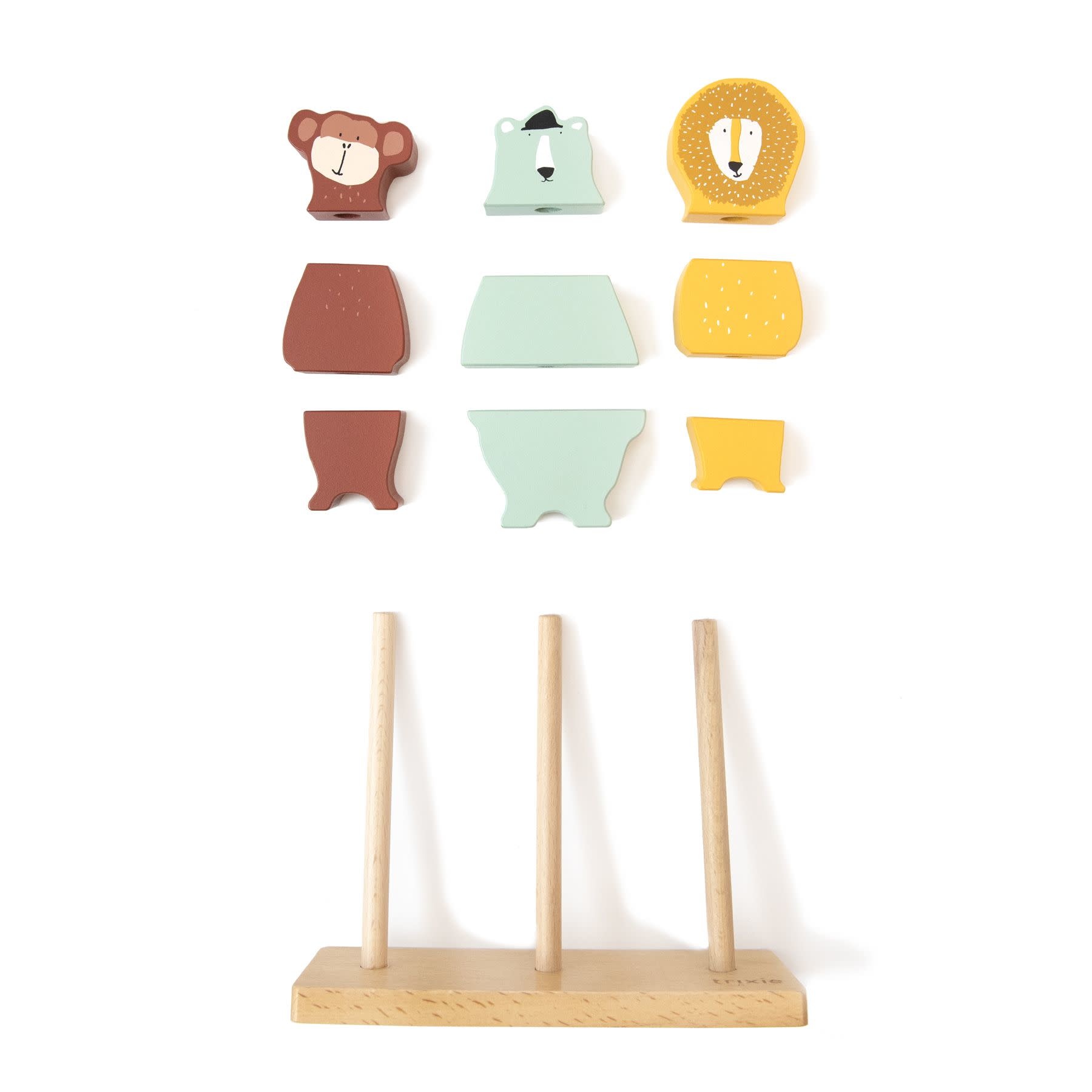 Trixie Trixie Wooden Animal Puzzle Stacker