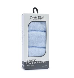 Bubba Blue Bubba Blue Everyday Essential 3pk Face Washers -