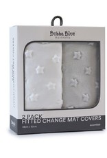 Bubba Blue Bubba Blue Everyday Essential 2pk Change Mat Covers - White & Grey