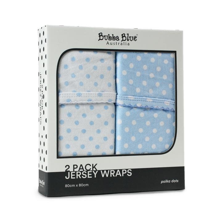 Bubba Blue Bubba Blue Polka Dots 2pk Jersey Wraps