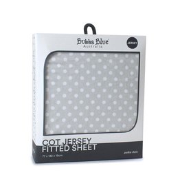 Bubba Blue Bubba Blue Polka Dots Cot Jersey Fitted Sheet -