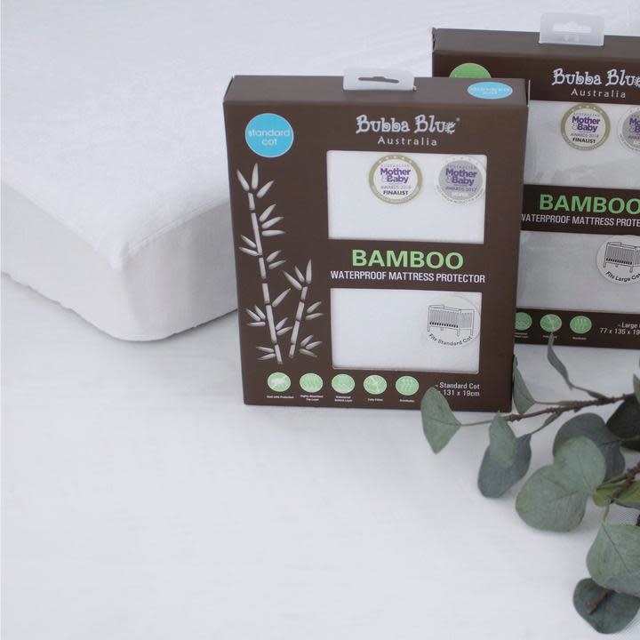 Bubba Blue Bubba Blue Bamboo Waterproof Mattress Protector Standard Cot