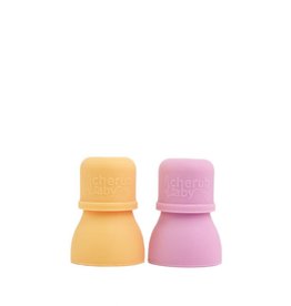 Cherub Baby Cherub Baby Silicone Food Pouch Soft Spouts 2PK